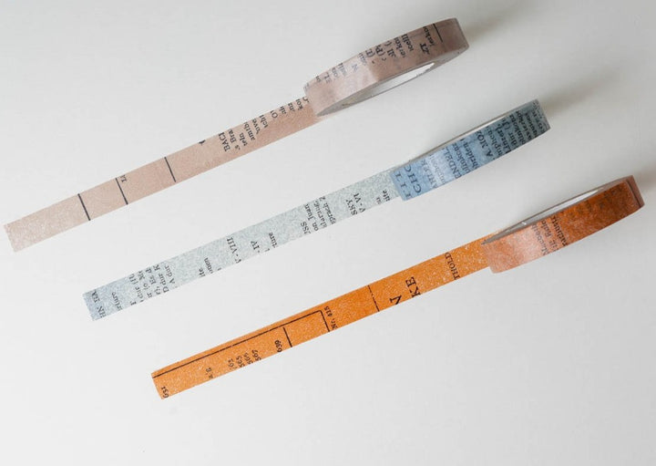 Classiky Yoko Inoue Old Book Washi Tapes - 10mm