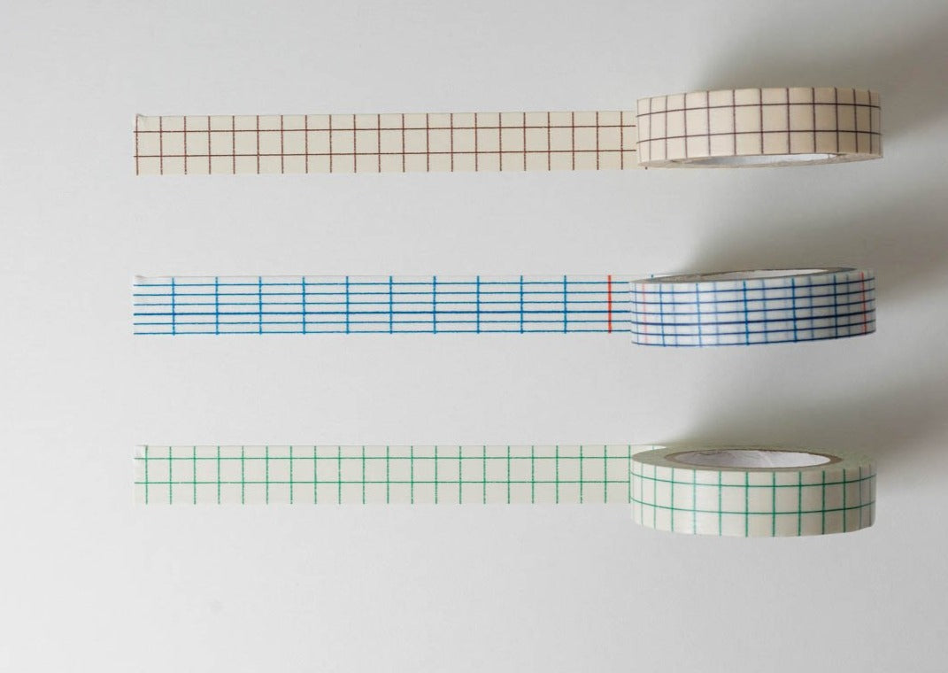 Classiky Grid Washi Tapes - 12mm