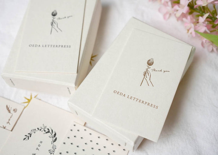 Oeda Letterpress Thank You Card Box 