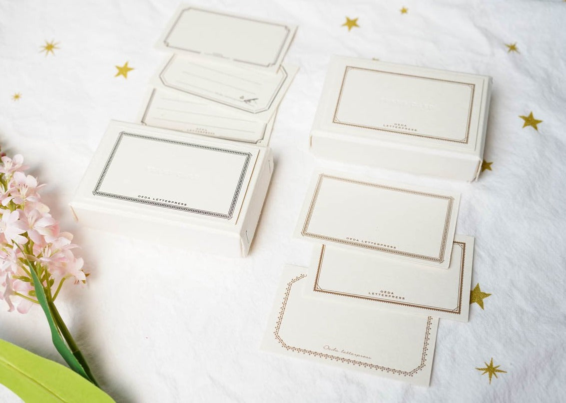 Oeda Letterpress Framed Card Box 