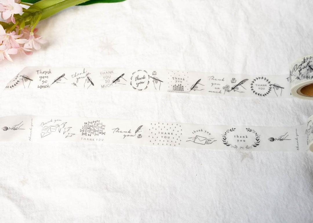 Oeda Letterpress Washi Tape - Thank You 