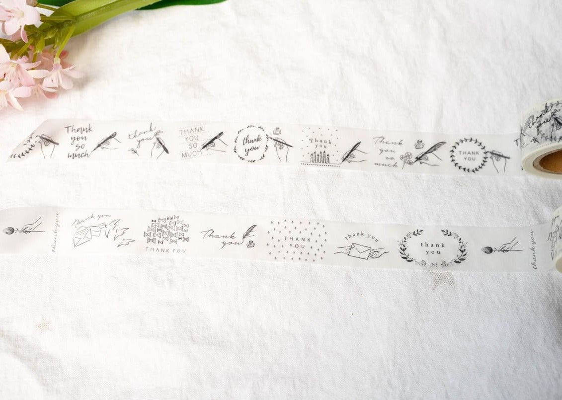 Oeda Letterpress Washi Tape - Thank You 