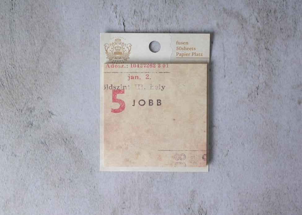 Papier Platz × Sunny Sunday Sticky Notes - Vintage Yellow
