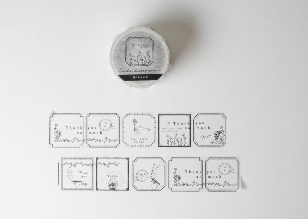 Oeda Letterpress Framed Washi Tape Square