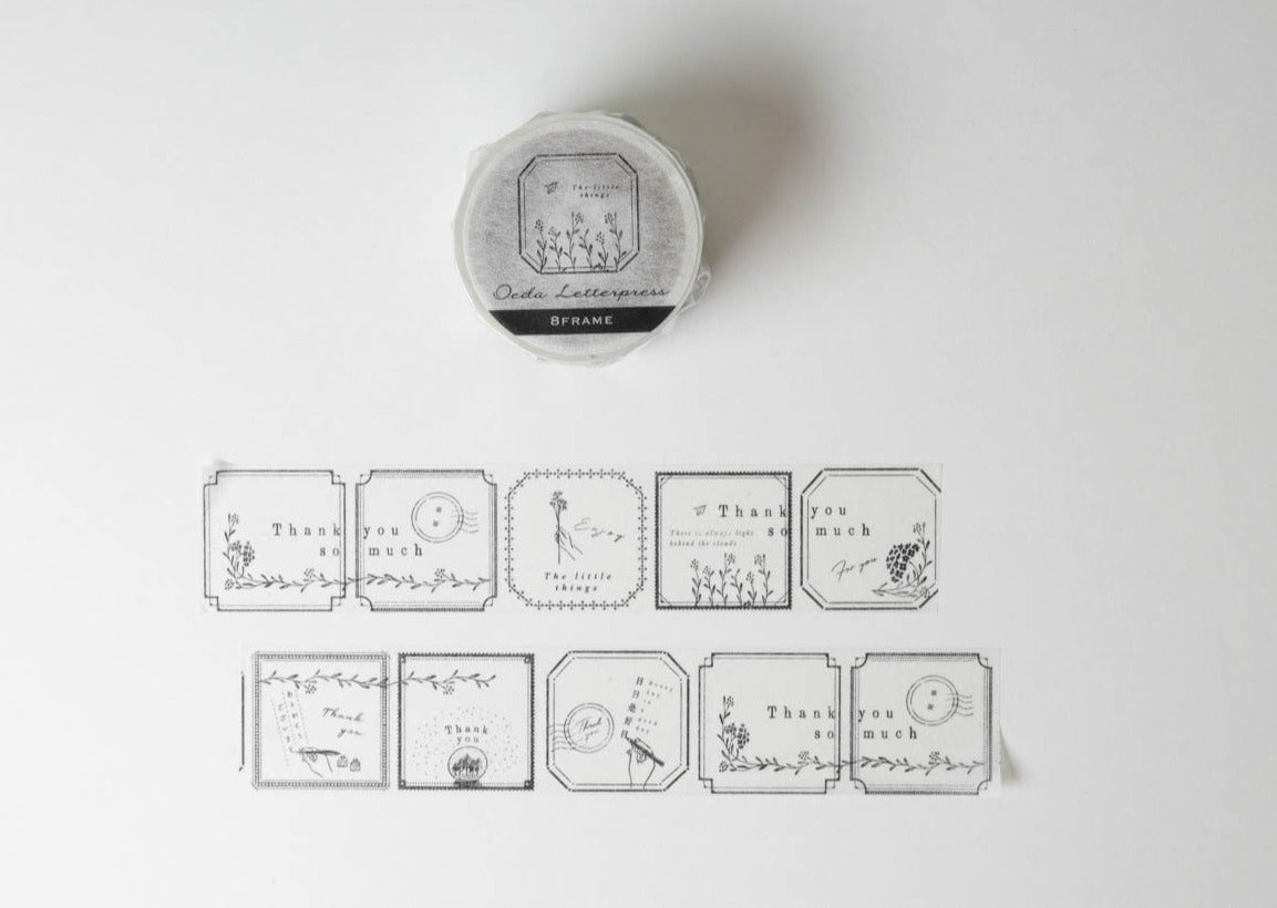 Oeda Letterpress Framed Washi Tape Square
