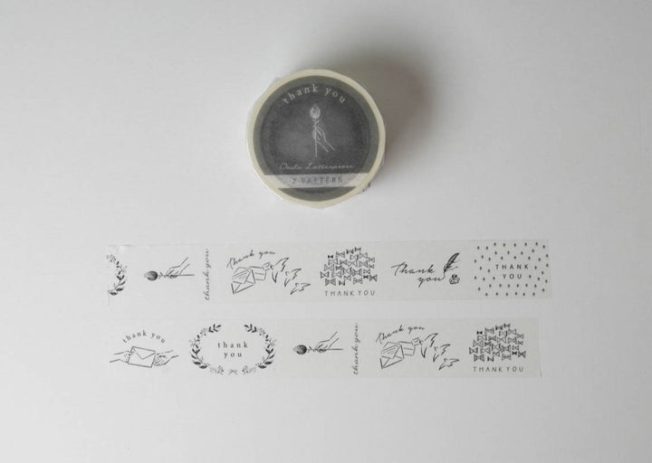 Oeda Letterpress Washi Tape - Thank You Regular