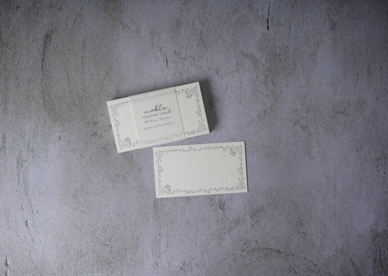 Oeda Letterpress Noble Memo Card Silver