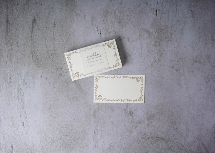 Oeda Letterpress Noble Memo Card Bronze