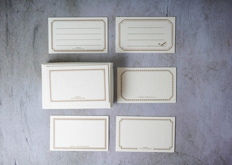 Oeda Letterpress Framed Card Box Bronze
