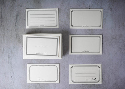 Oeda Letterpress Framed Card Box Black