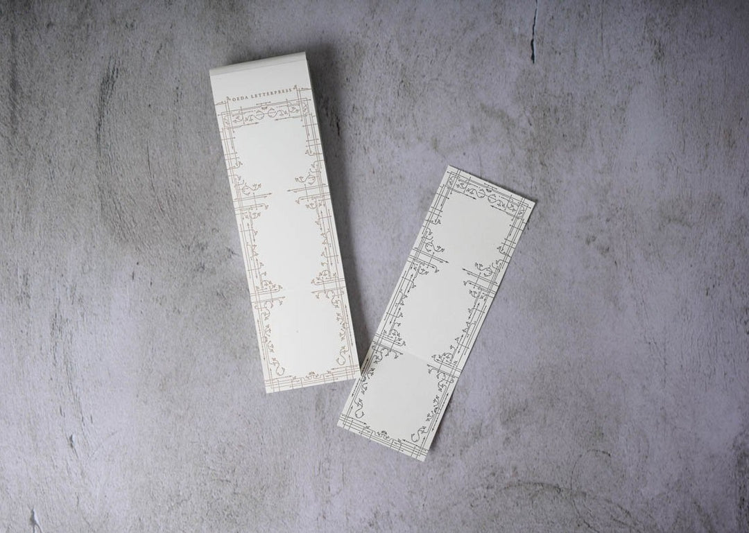 Oeda Letterpress Classic Label Book Bronze and black