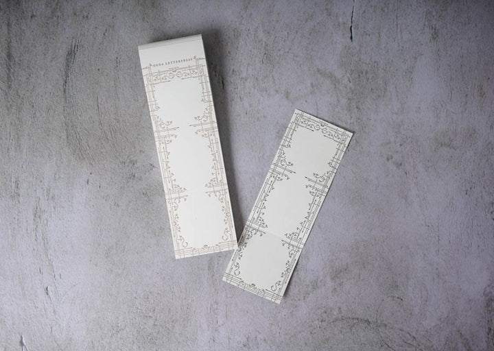 Oeda Letterpress Classic Label Book Bronze and black