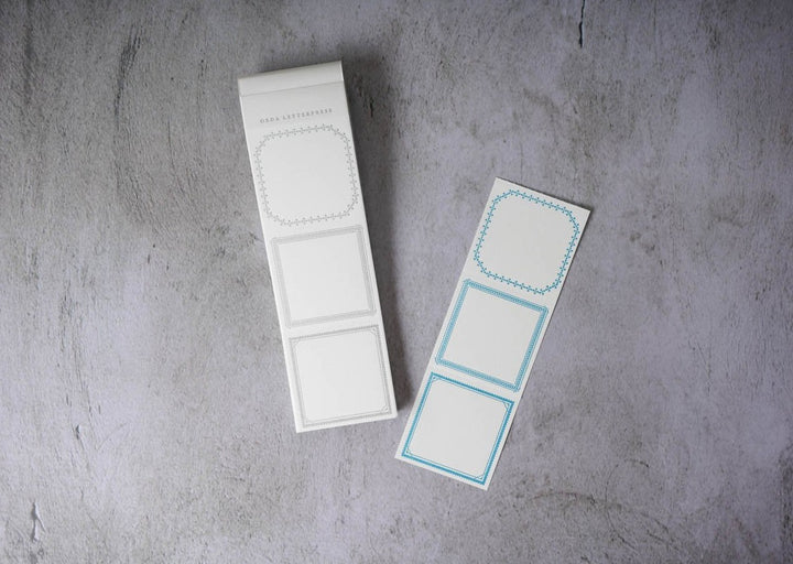 Oeda Letterpress Summer Limited Edition Label Book Silver
