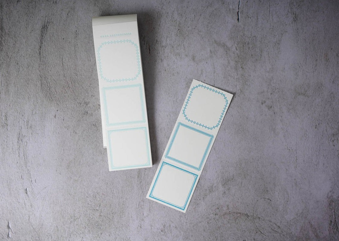 Oeda Letterpress Summer Limited Edition Label Book green