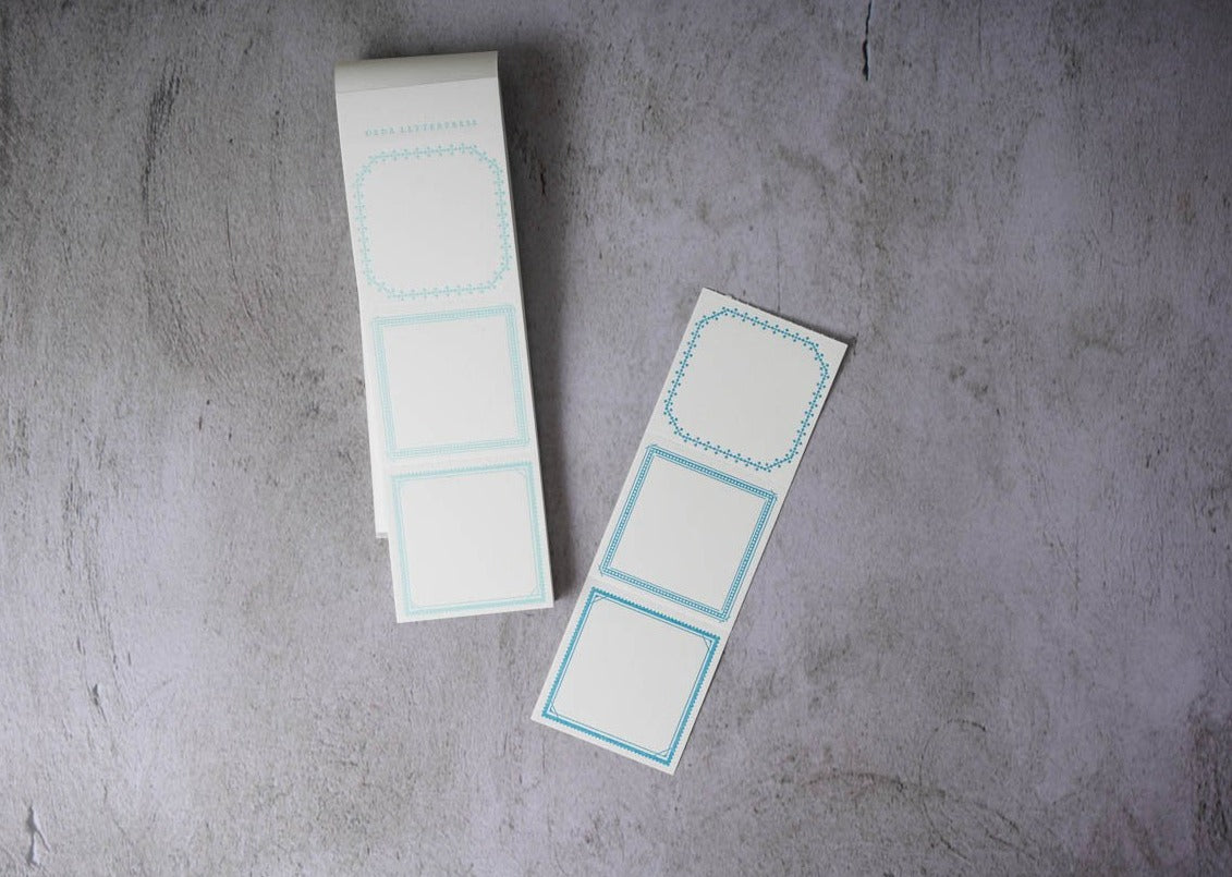 Oeda Letterpress Summer Limited Edition Label Book green