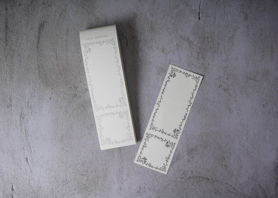 Oeda Letterpress Noble Label Book Silver &amp; Black
