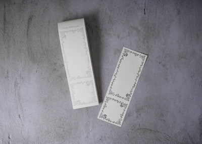 Oeda Letterpress Noble Label Book Silver & Black