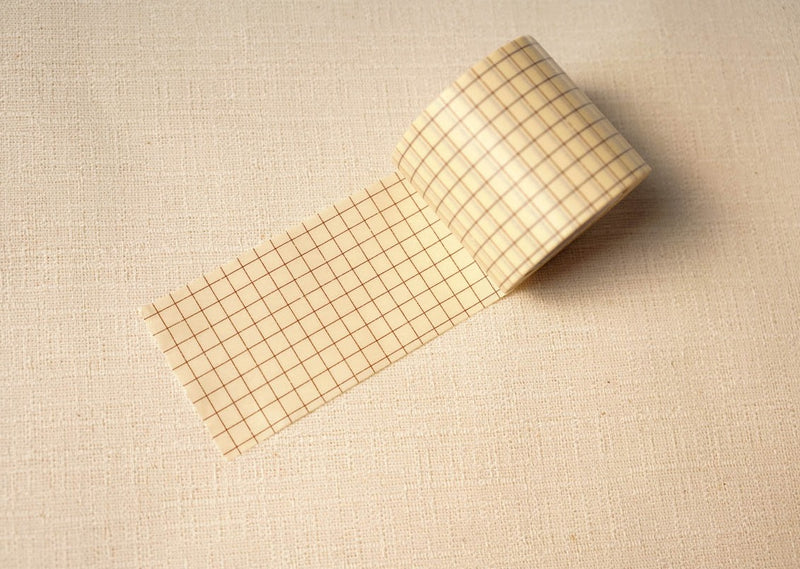 Classiky Grid Washi Tapes - 45mm Nut Brown