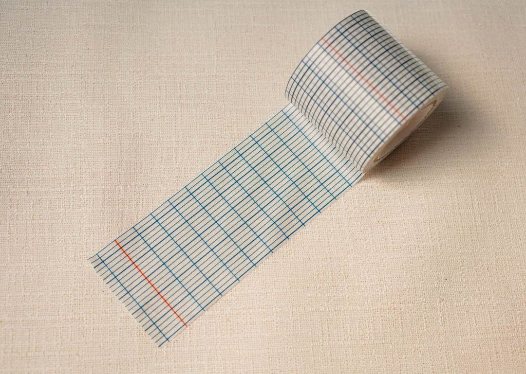 Classiky Grid Washi Tapes - 45mm Indigo