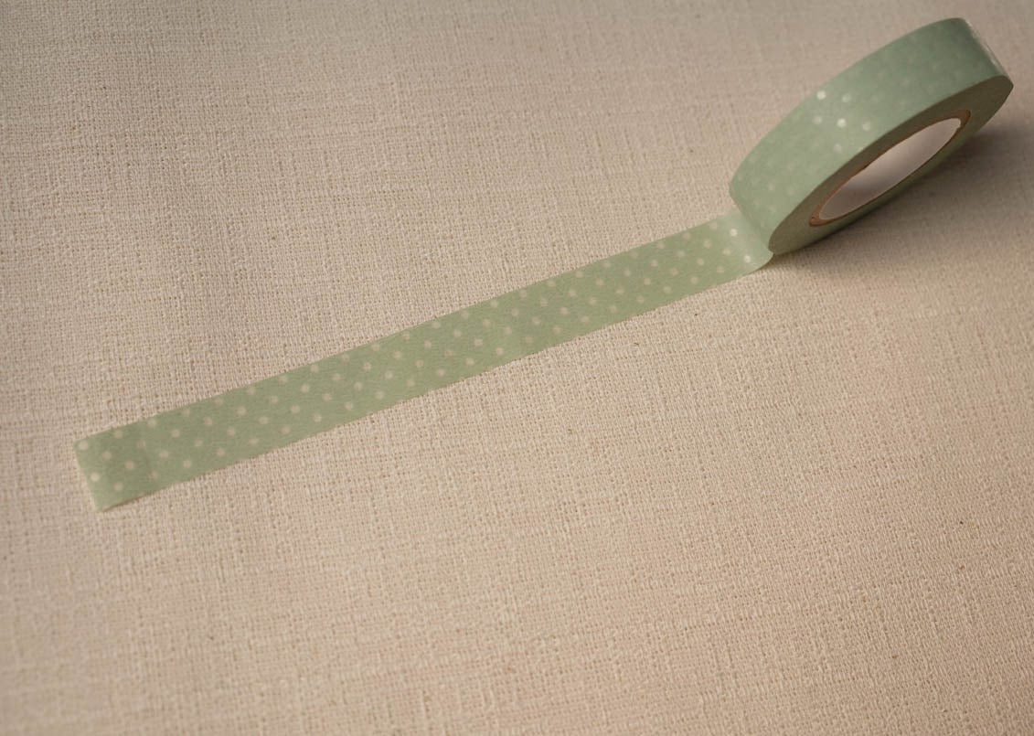 Classiky Pin Dots Washi Tapes - 13mm Ash Blue