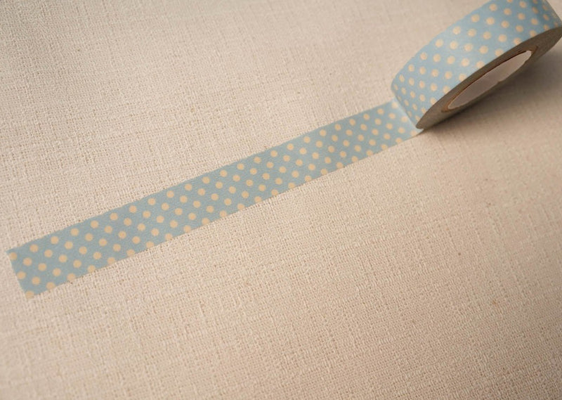 Classiky Dots Washi Tapes - 15mm Light Blue