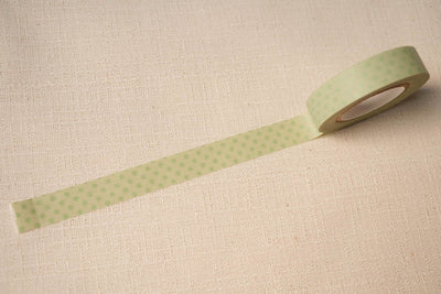 Classiky Dots Washi Tapes - 13mm Ash Green