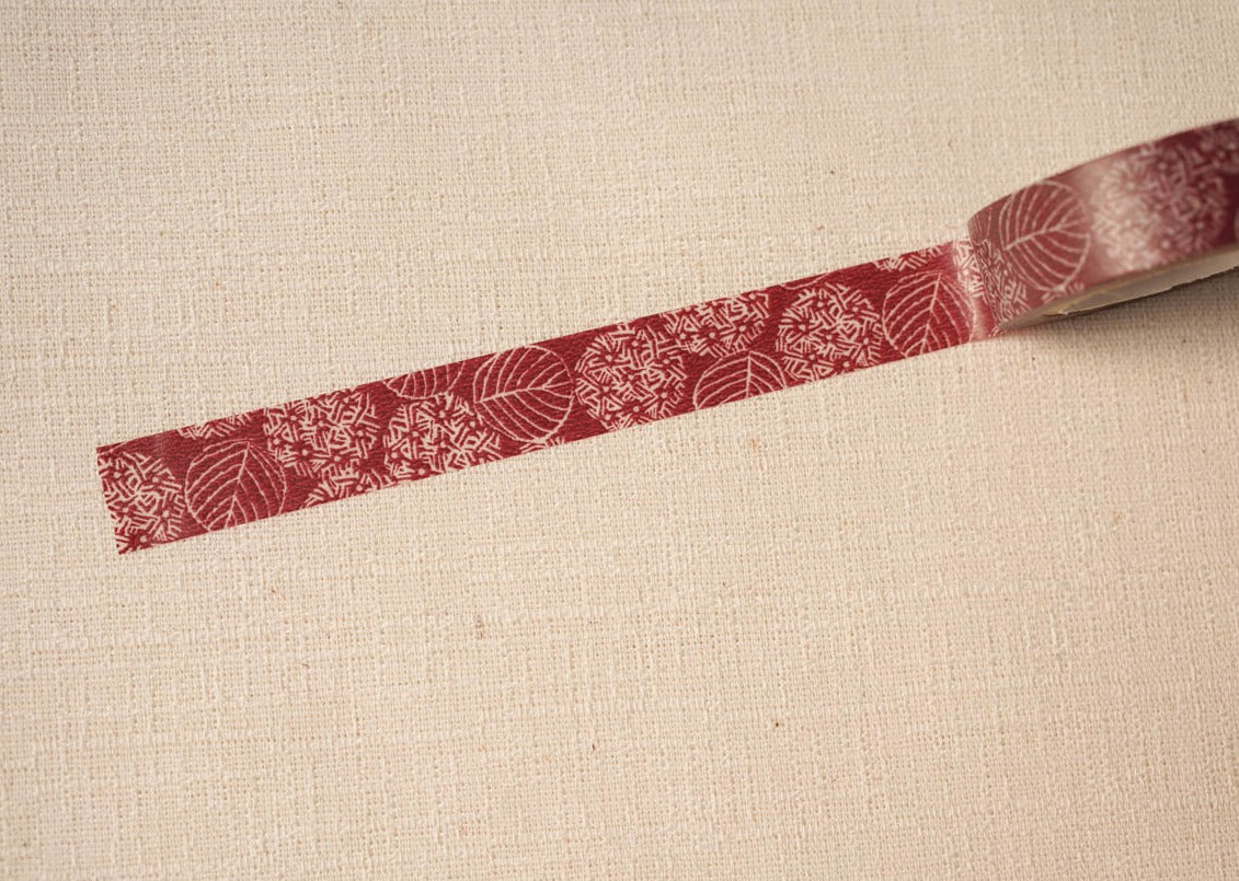 Classiky Washi Tapes - Hydrangea Red Purple