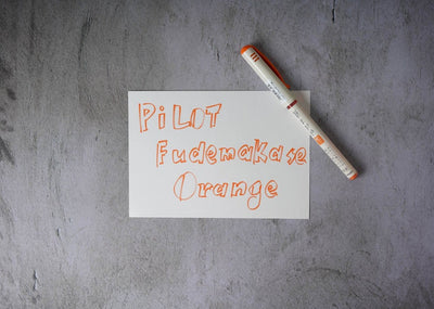 Pilot Fudemakase Brush Pen - Extra Fine - Orange