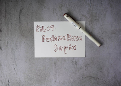 Pilot Fudemakase Brush Pen - Extra Fine - Sepia