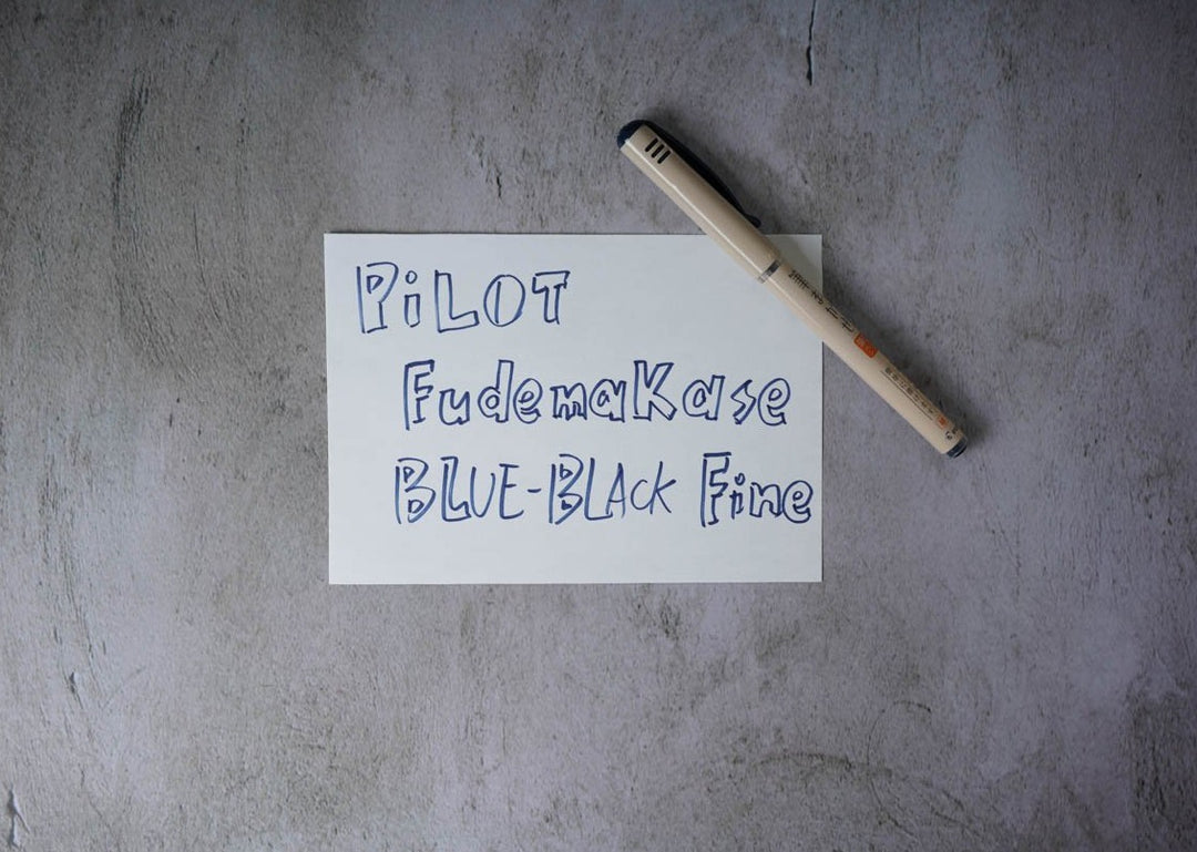 Pilot Fudemakase Brush Pen - Fine - Blue Black