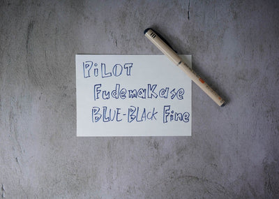 Pilot Fudemakase Brush Pen - Fine - Blue Black