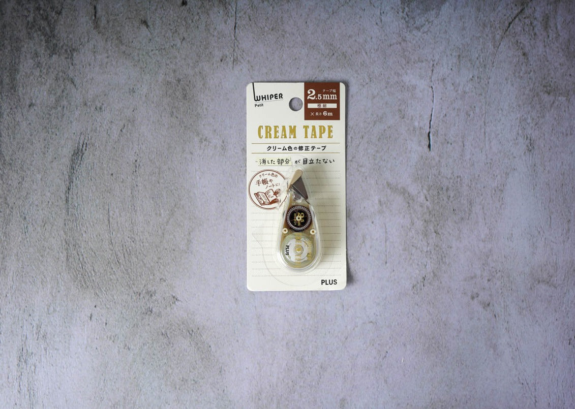 PLUS Whiper Petit Correction Tape - Cream Colored Tape – Desk Gems