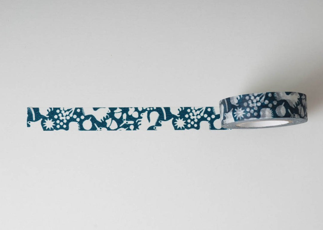 Classiky Washi Tape - Forest of Squirrel Dark Blue