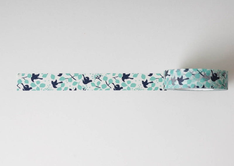 Classiky Washi Tape - Forest of Squirrel Blue