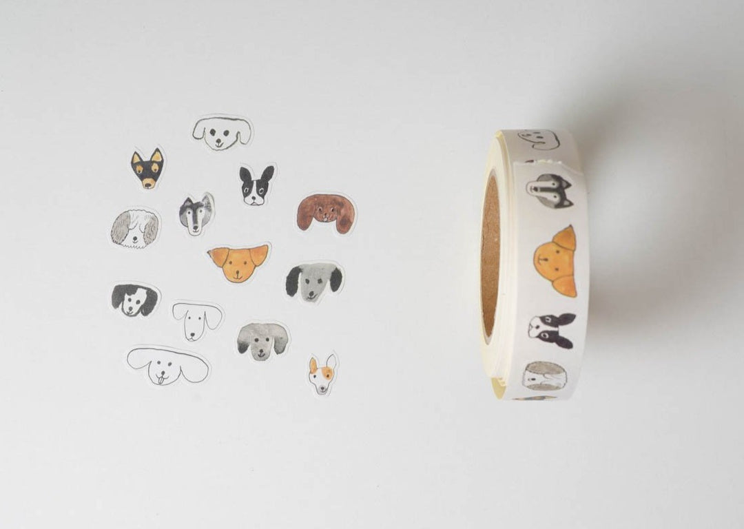 lassiky Toranekobonbon Sticker Roll - 18mm Dogs