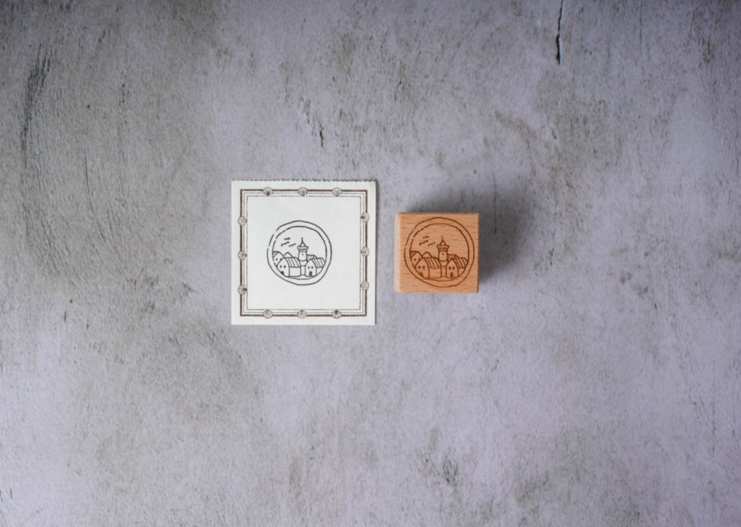 Lady F Stamp - Little Houses A