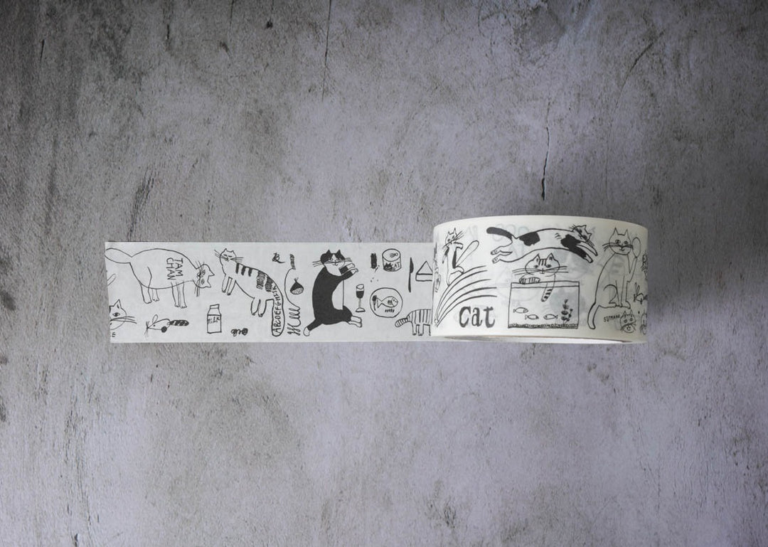 Classiky Toranekobonbon Kraft Paper Packing Tape - Cat