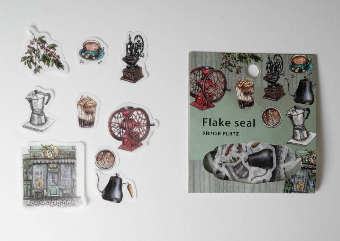 Papier Platz Lin Chia Ning Flake Seal - Coffee Shop 