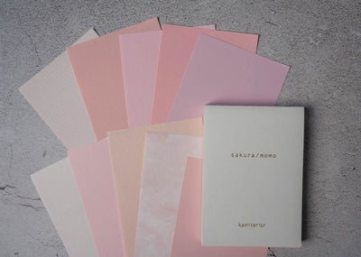 Kamiterior Memoterior Paper Set - Colors sakura/momo pink