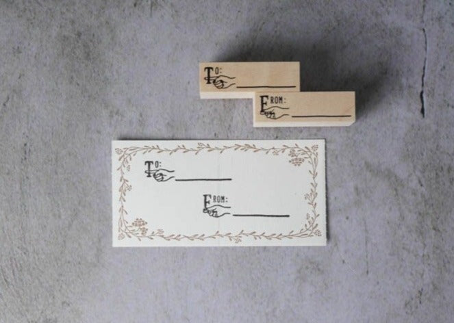 KNOOPWORKS Stamp - To and From