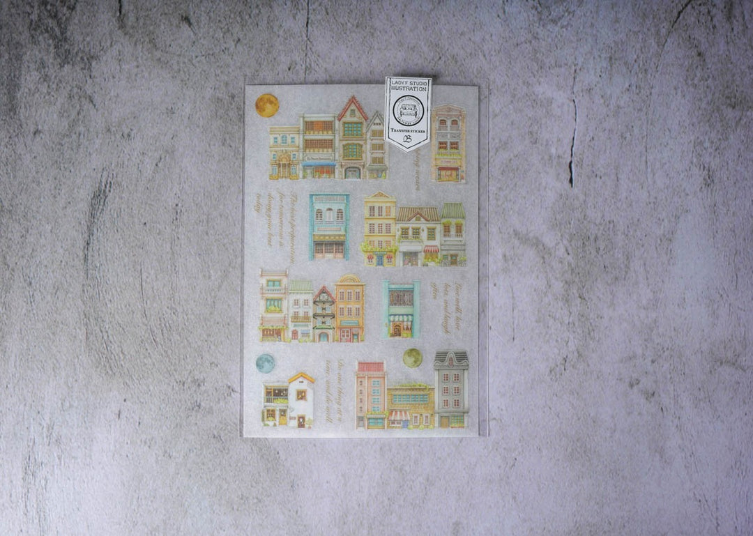 Lady F Transfer Stickers - French Towns B