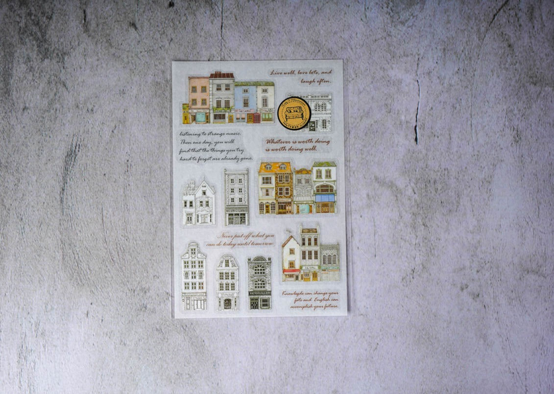 Lady F Transfer Stickers - European Houses