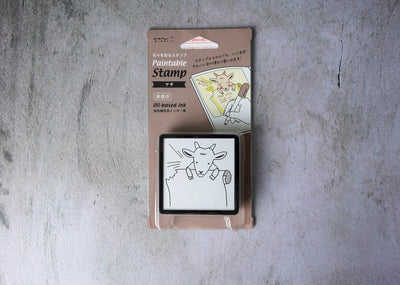 Midori Paintable Stamp - Oil-based Ink Goat