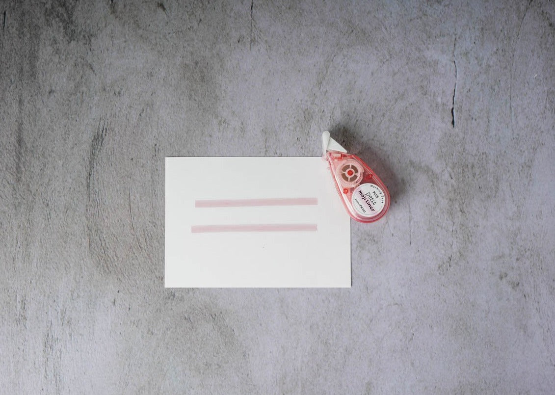 PLUS Petit Moji Liner Tape Pink