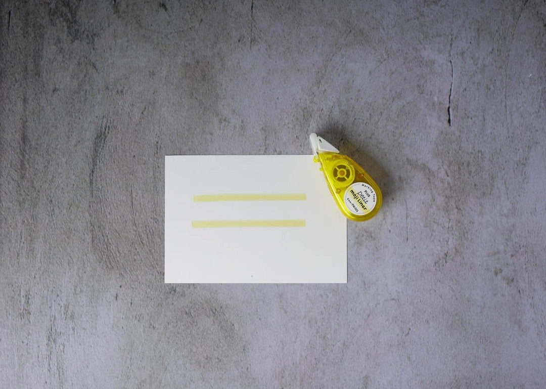 PLUS Petit Moji Liner Tape Yellow