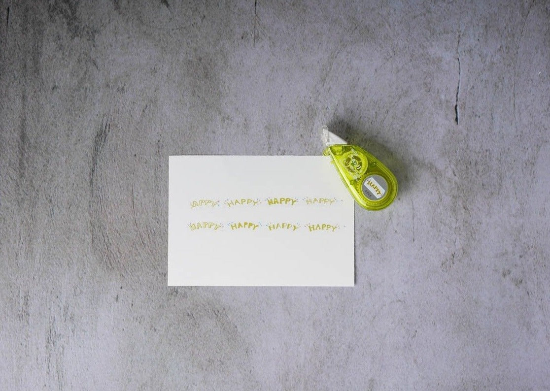 PLUS Petit Deco Rush Tape - HAPPY