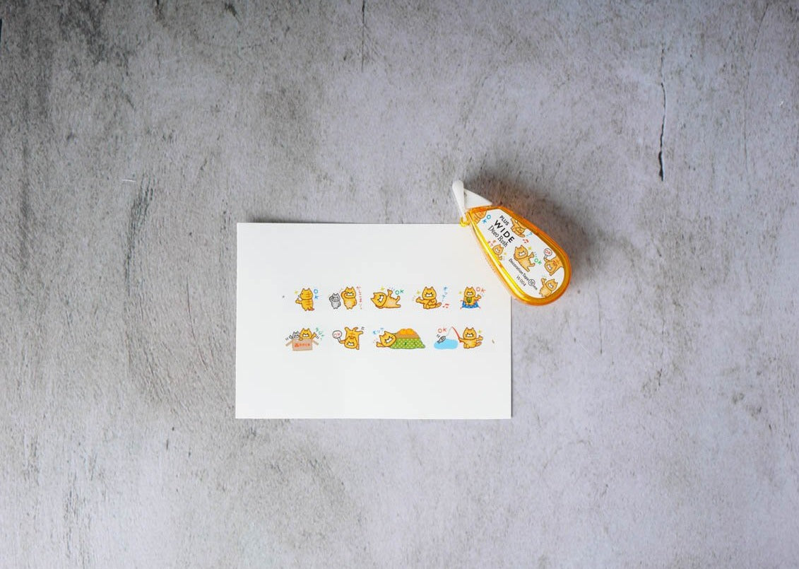 PLUS Wide Deco Rush Tape - OK Cat