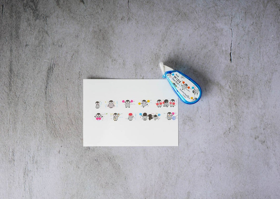 PLUS Wide Deco Rush Tape - Cheerleader Penguin