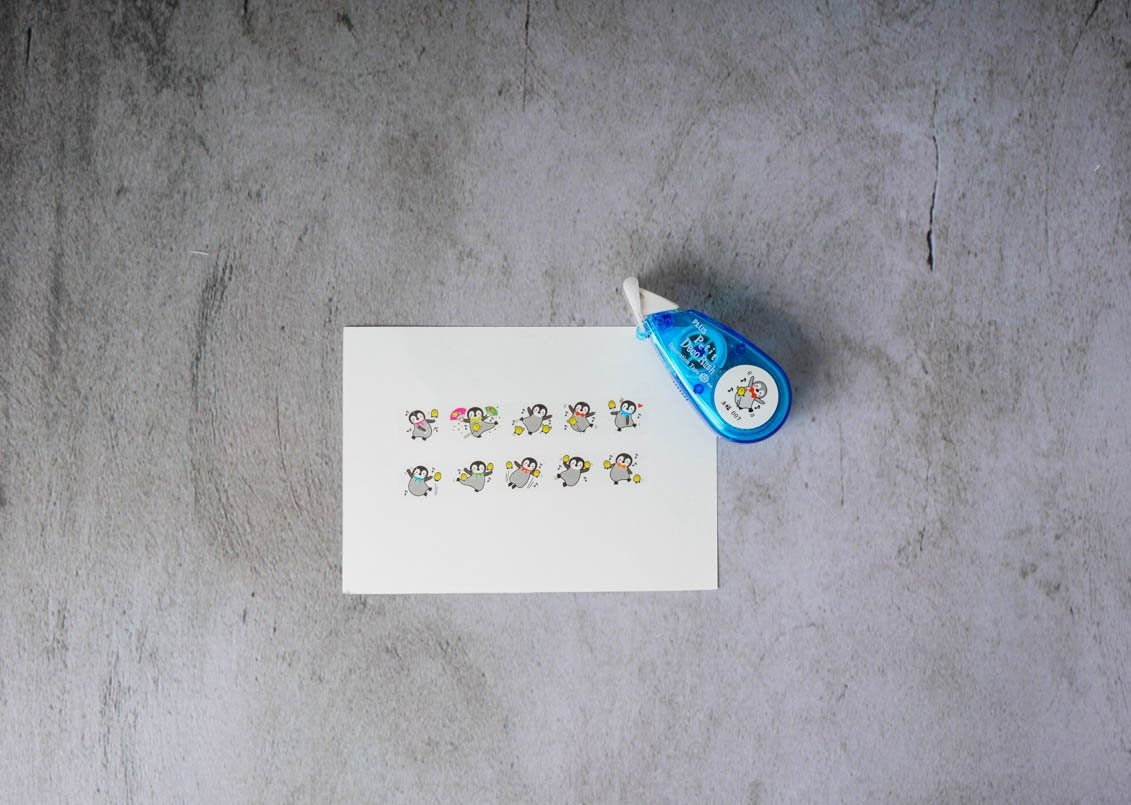 PLUS Petit Deco Rush Tape - Party Penguin 