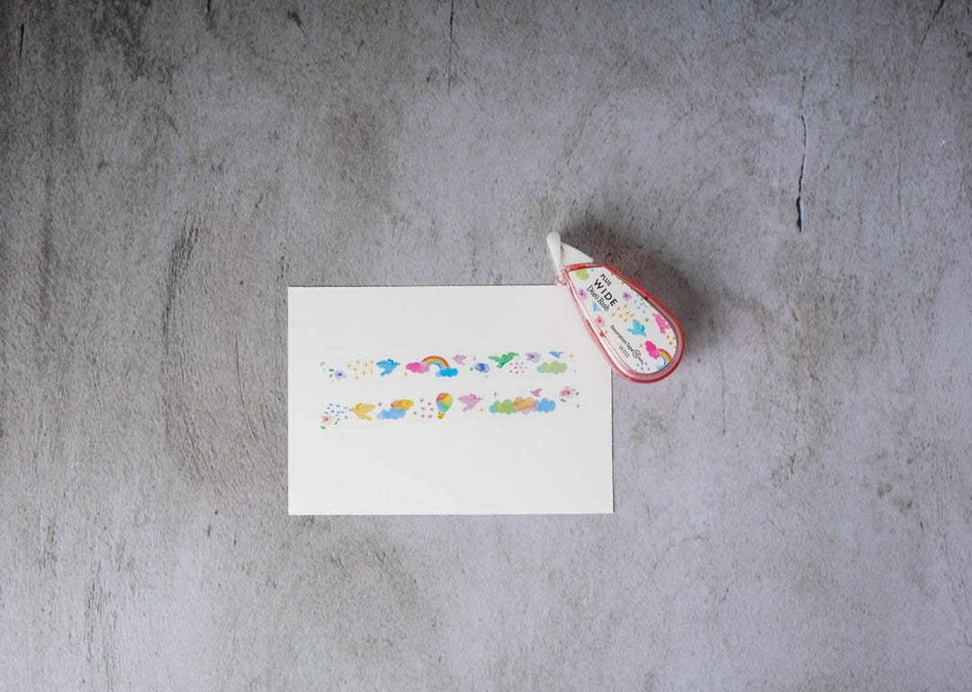 LUS Wide Deco Rush Tape - Colorful Clouds 